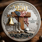 US-Veteran – In God We Trust | 250 Jahre Freiheit Gedenkmünze
