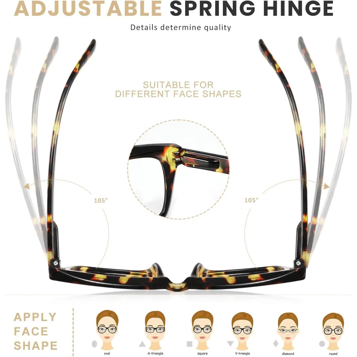 Lot de 3 lunettes de lecture carrées surdimensionnées pour femmes – Ensemble de lunettes de lecture à monture épaisse et tendance