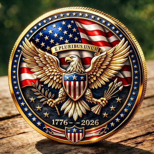 Pièce commémorative du 250e anniversaire des États-Unis (1776-2026)