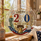 Amerika 250. Jubiläum Acryl Puzzle Sonnenfänger Ornament