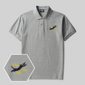 Pew Pew Pew Katze Geek Besticktes Poloshirt