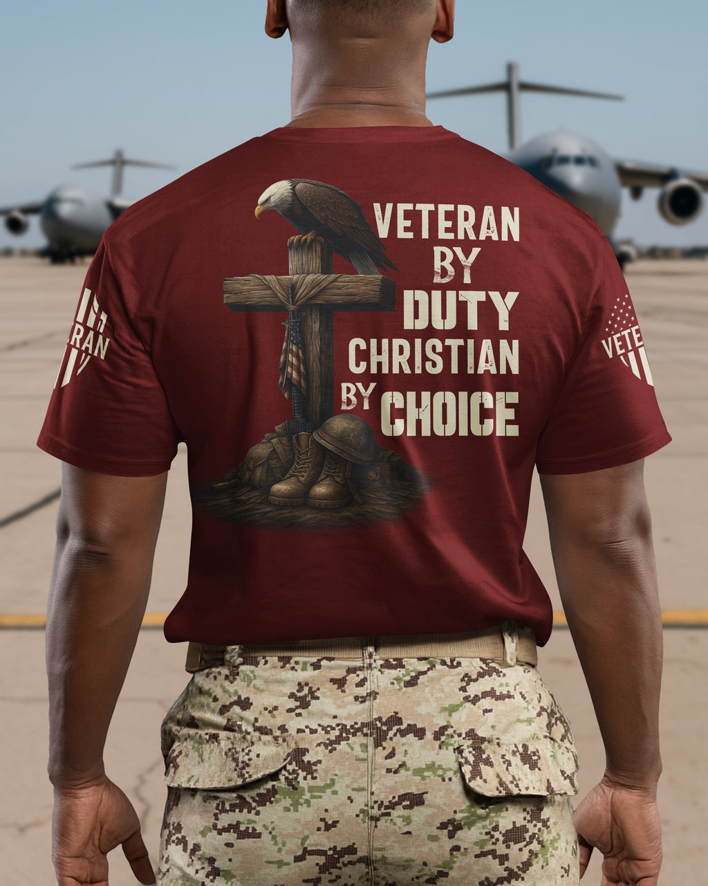 Veteran By Duty All Over Print T-Shirt