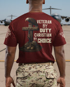 Veteran By Duty All Over Print T-Shirt