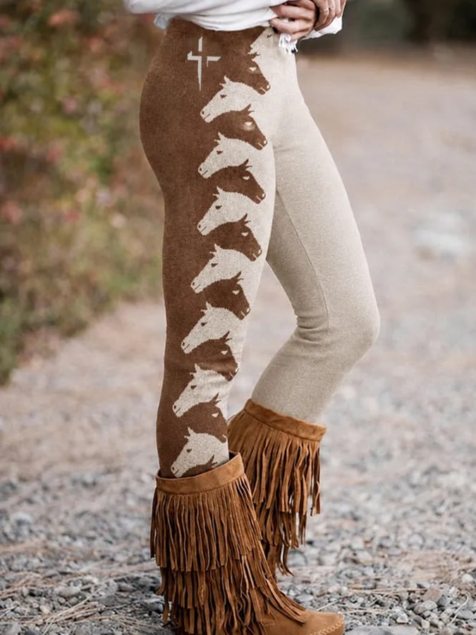 Freizeit-Leggings für Damen mit Aufdruck