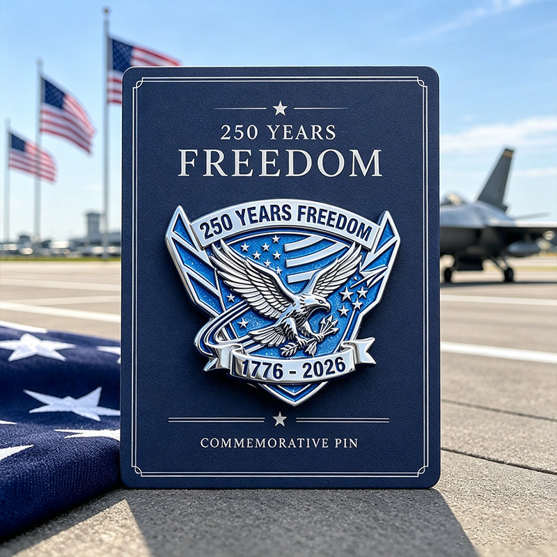 250 Years Freedom Commemorative Brooch