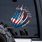 🔥 ZEITLICH BEFRISTETES ANGEBOT – Patriotischer Aufkleber zum 250. Jubiläum der USA-Kampfflugzeuge