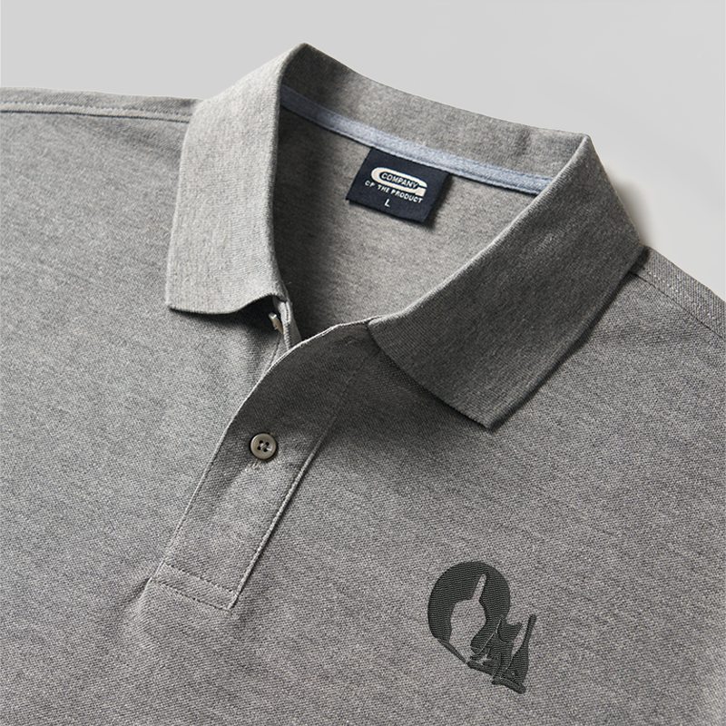 Schau dir das Cat Geek bestickte Poloshirt an