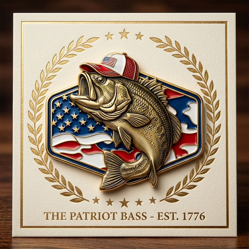 Patriot Bass Enamel Pin
