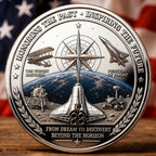 America 250 Aerospace Heritage Commemorative Coin — 1776–2026 Patriotic Space Exploration Collectible Medal