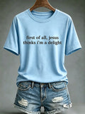 Women's  Faith Cross  Jesus The Way, The Truth & The Life Print Top