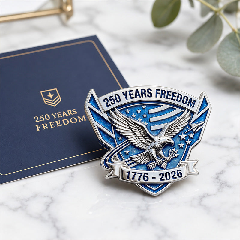 250 Years Freedom Commemorative Brooch