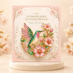Hummingbird Blossom Brooch