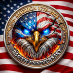 Gedenkmünze zum 250. Jahrestag Amerikas mit Adler