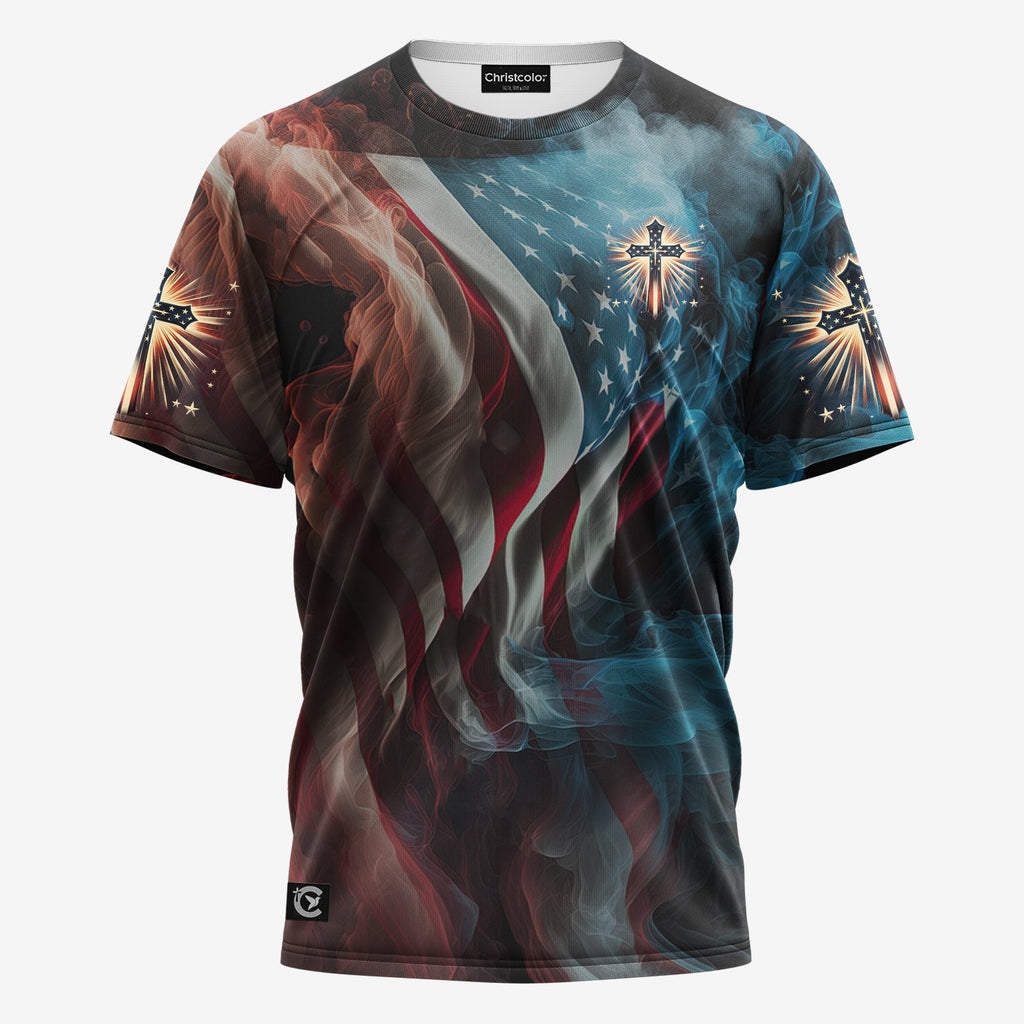 One Nation Under God All Over Print T-shirt