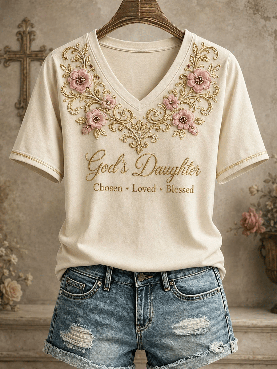 Women's God's Daughter Print T-shirt