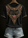 Women's God's Daughter Print T-shirt