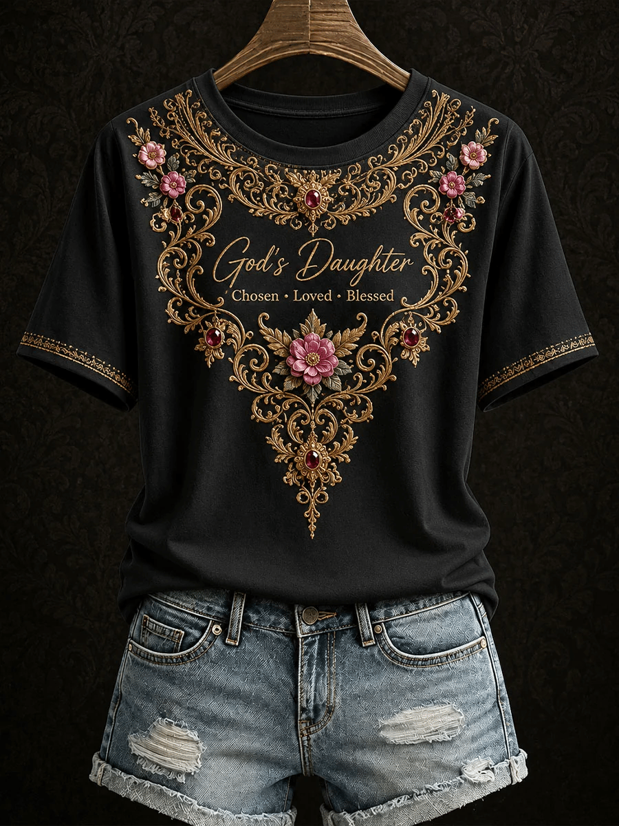 Women's God's Daughter Print T-shirt