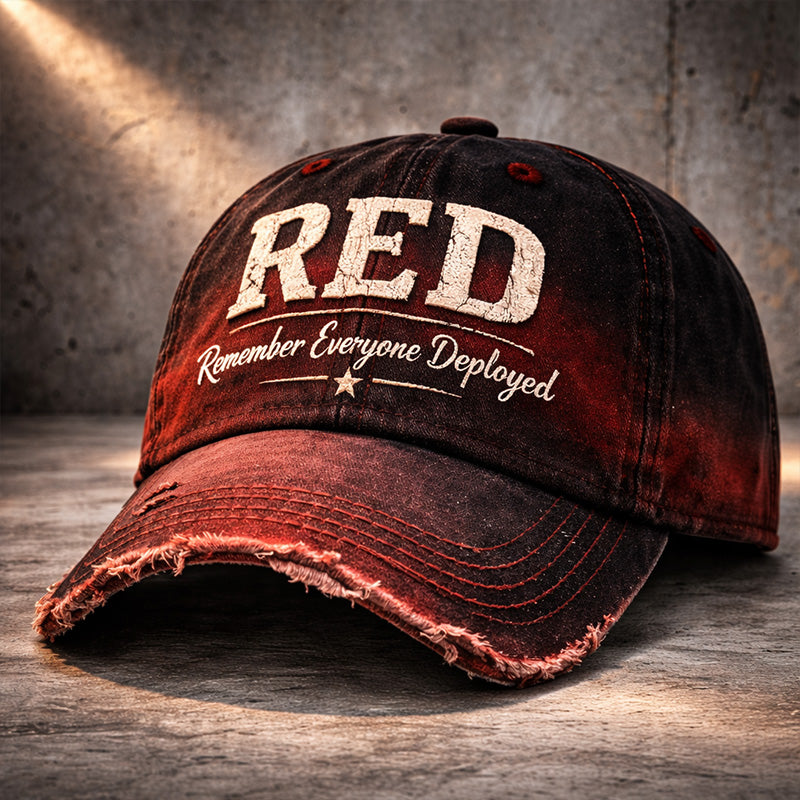 Chapeau décontracté imprimé Rouge Vendredi