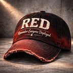 Chapeau décontracté imprimé Rouge Vendredi