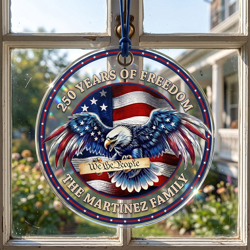 Ornement acrylique « 250e anniversaire de l'Amérique » — Thème patriotique 1776-2026