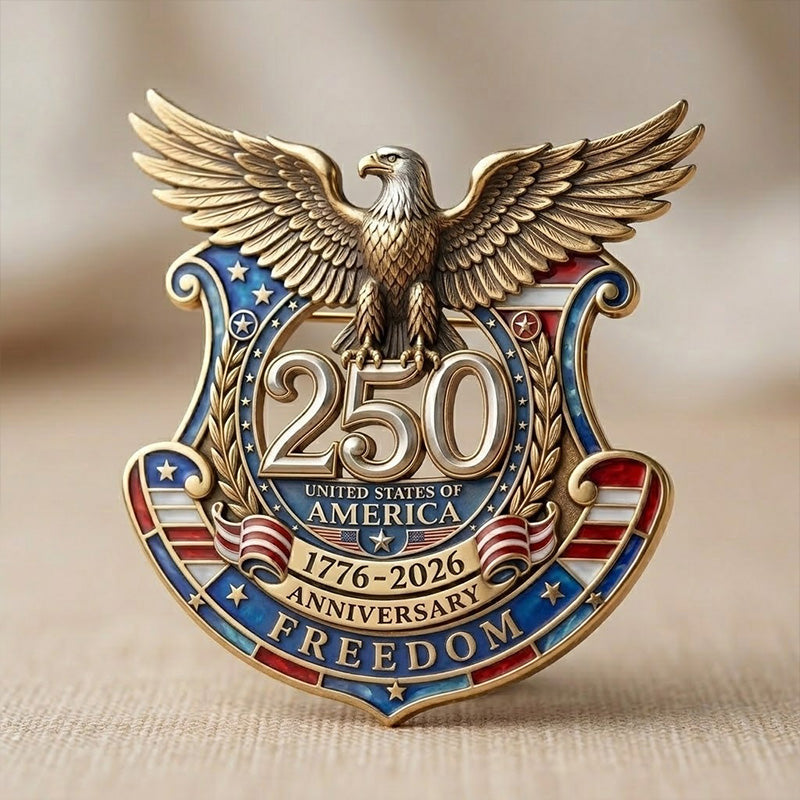 US 250th Anniversary Brooch Pin