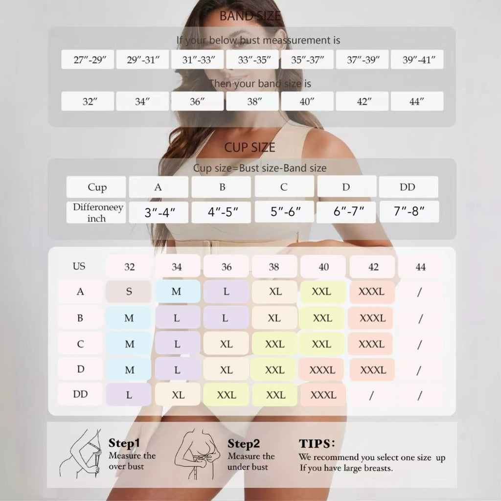 Seamless Shaping Posture Bra | Wireless Push Up & Back Support