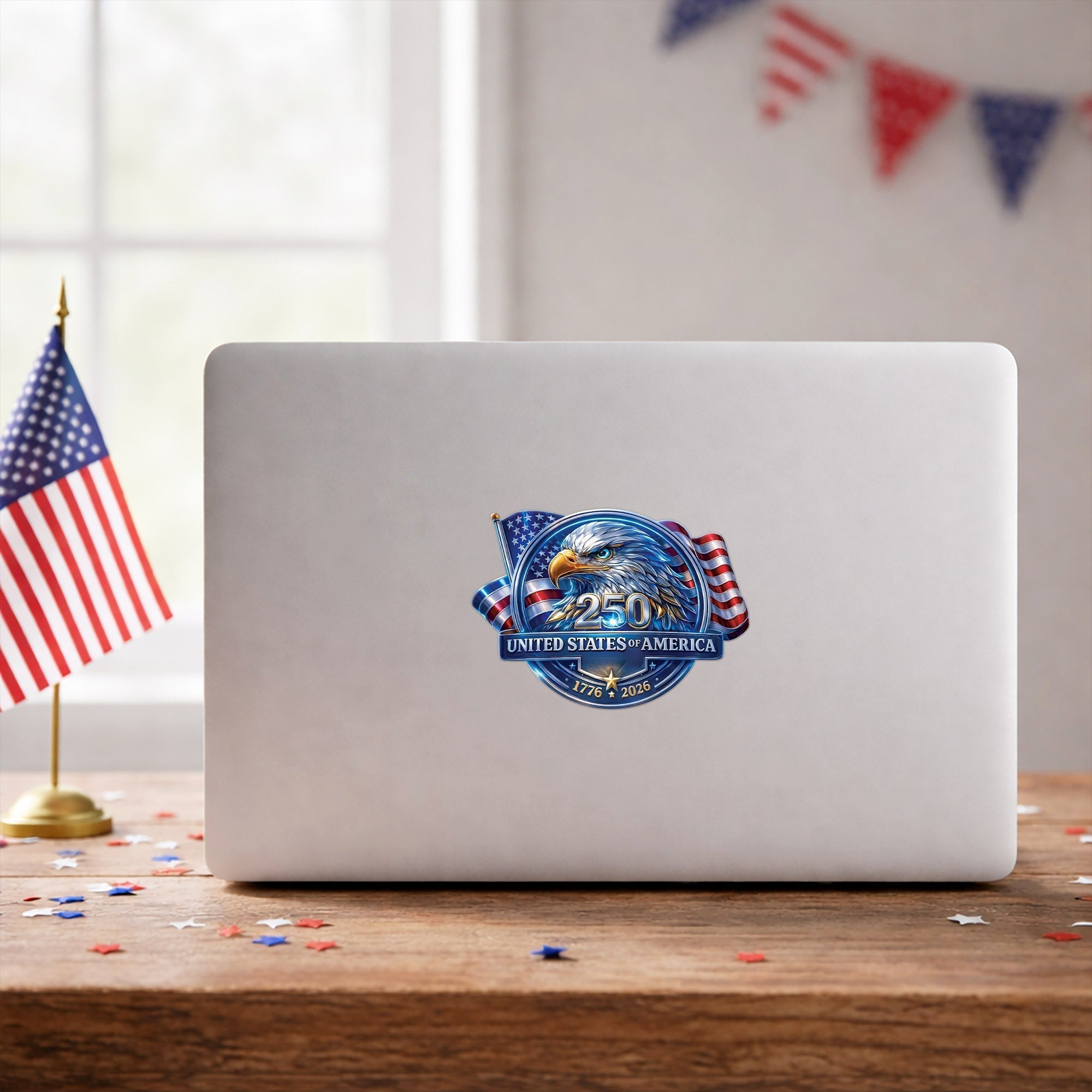 USA 250th Anniversary Eagle Decal – United States of America 1776–2026 Patriotic