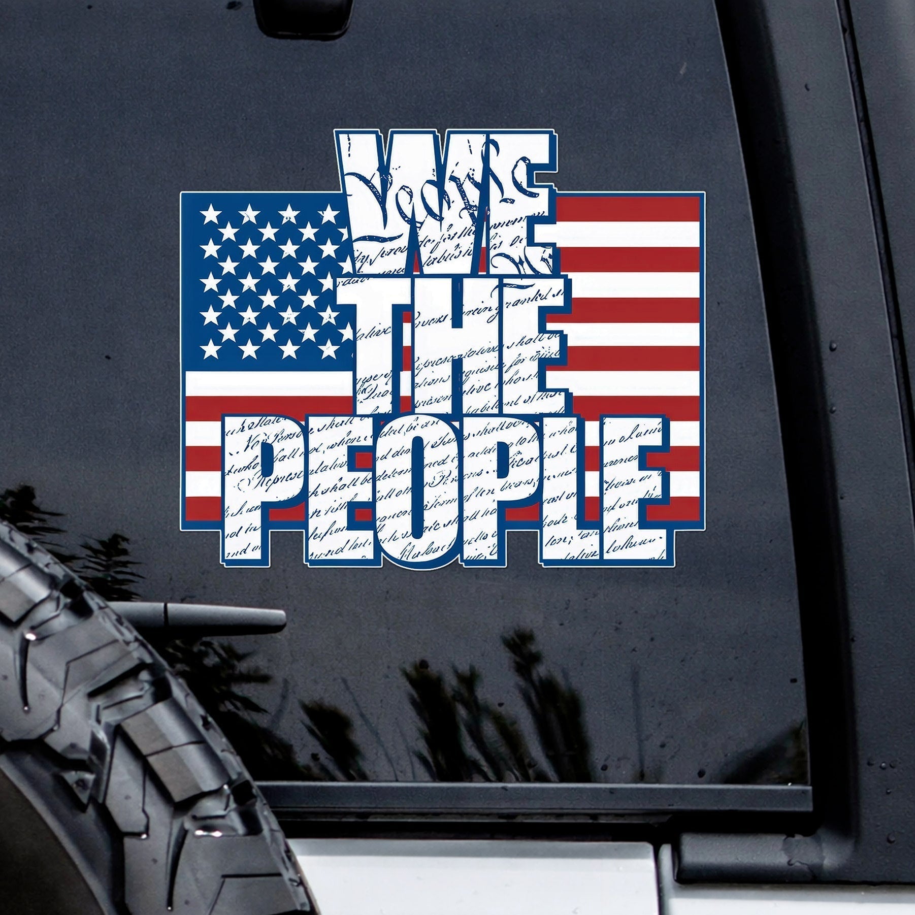 Autocollant « Nous le peuple » 250e anniversaire – Drapeau des États-Unis, 1776-2026