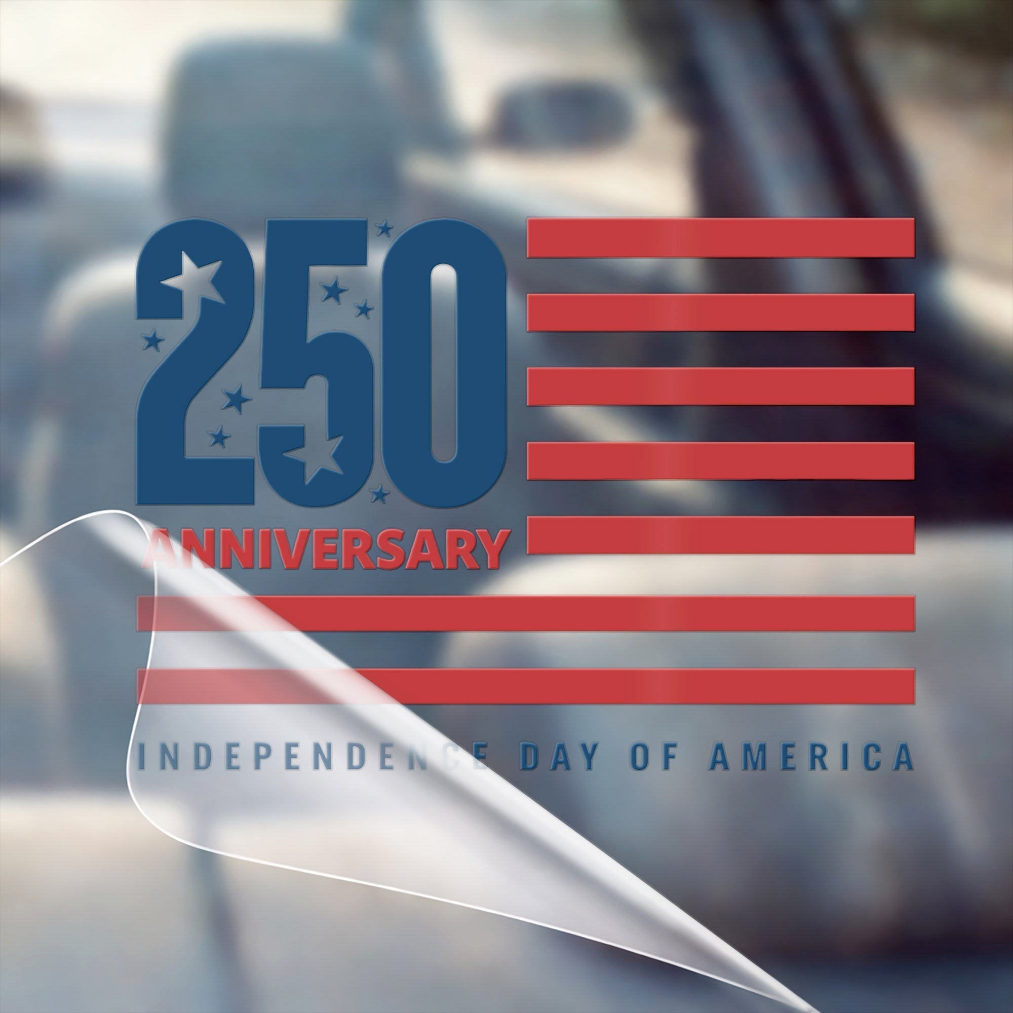 Independence Day 250th Anniversary Decal USA Flag Sticker 1776-2026