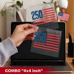 Independence Day 250th Anniversary Decal USA Flag Sticker 1776-2026