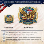 USA Eagle Flag 250th Anniversary Decal 1776-2026 Patriotic Sticker