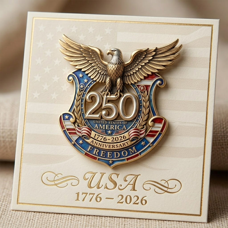 US 250th Anniversary Brooch Pin