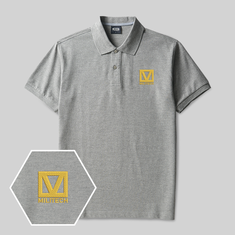 Militech Uniform Geek Embroidered Polo Shirt