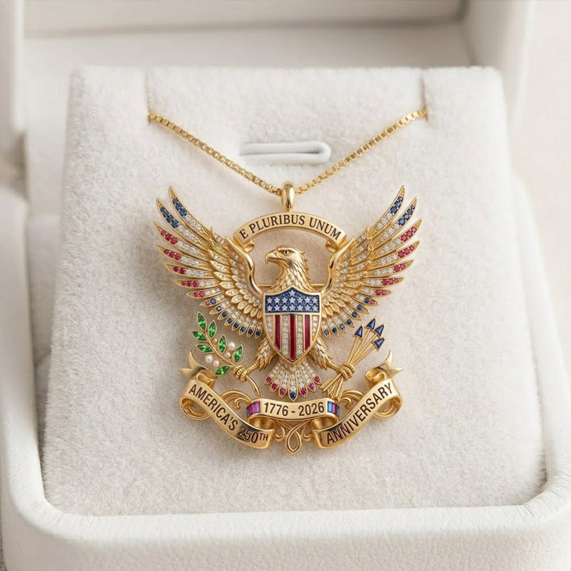 250th Anniversary of American Independence Commemorative Necklace