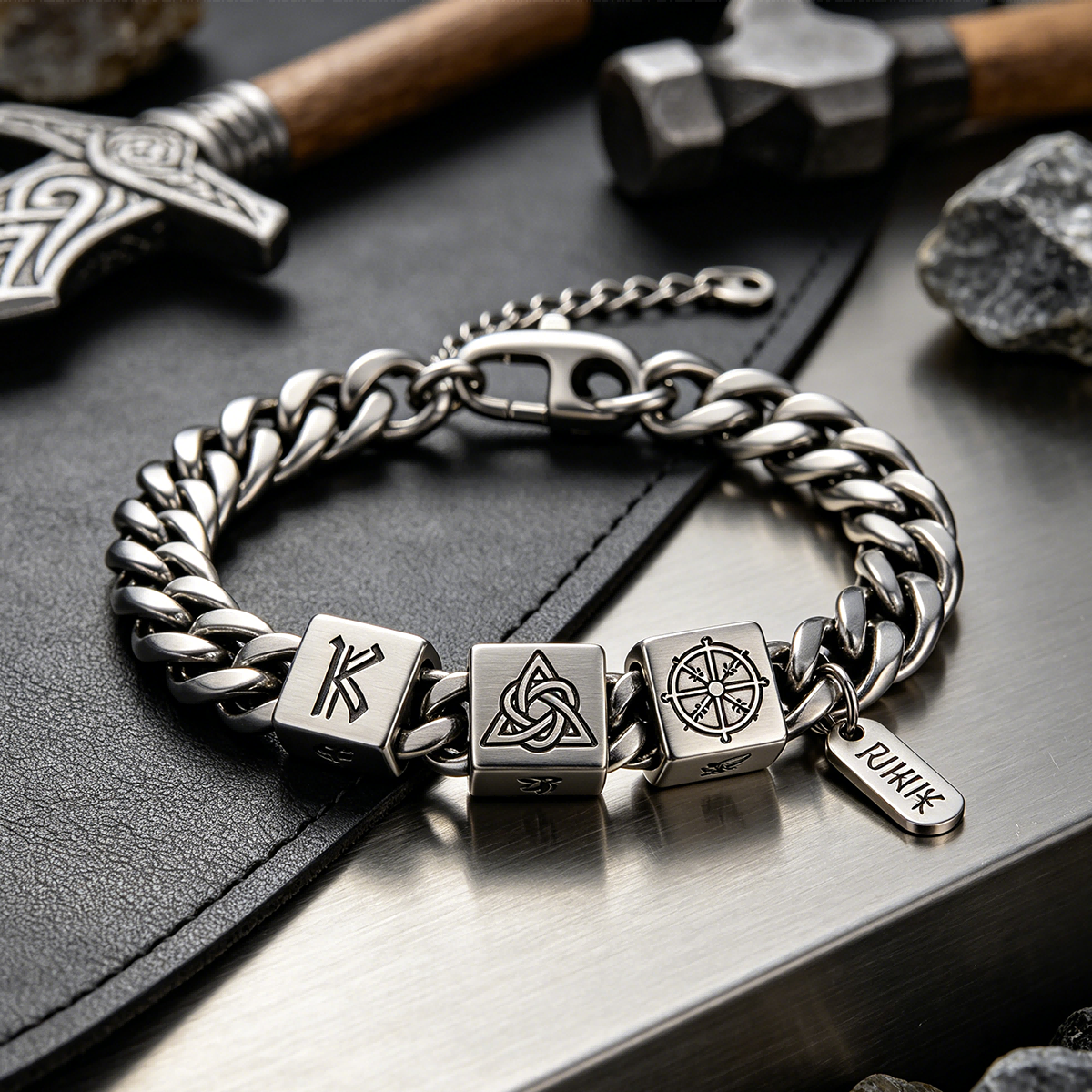 Amerikanisches Jubiläum, Wikinger-Enthusiast. Kunst- und Mode-Armband