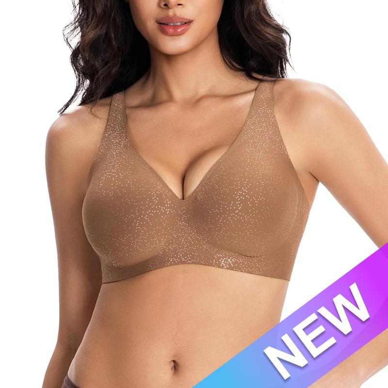 Nahtloser, kabelloser Push-up-BH für Damen
