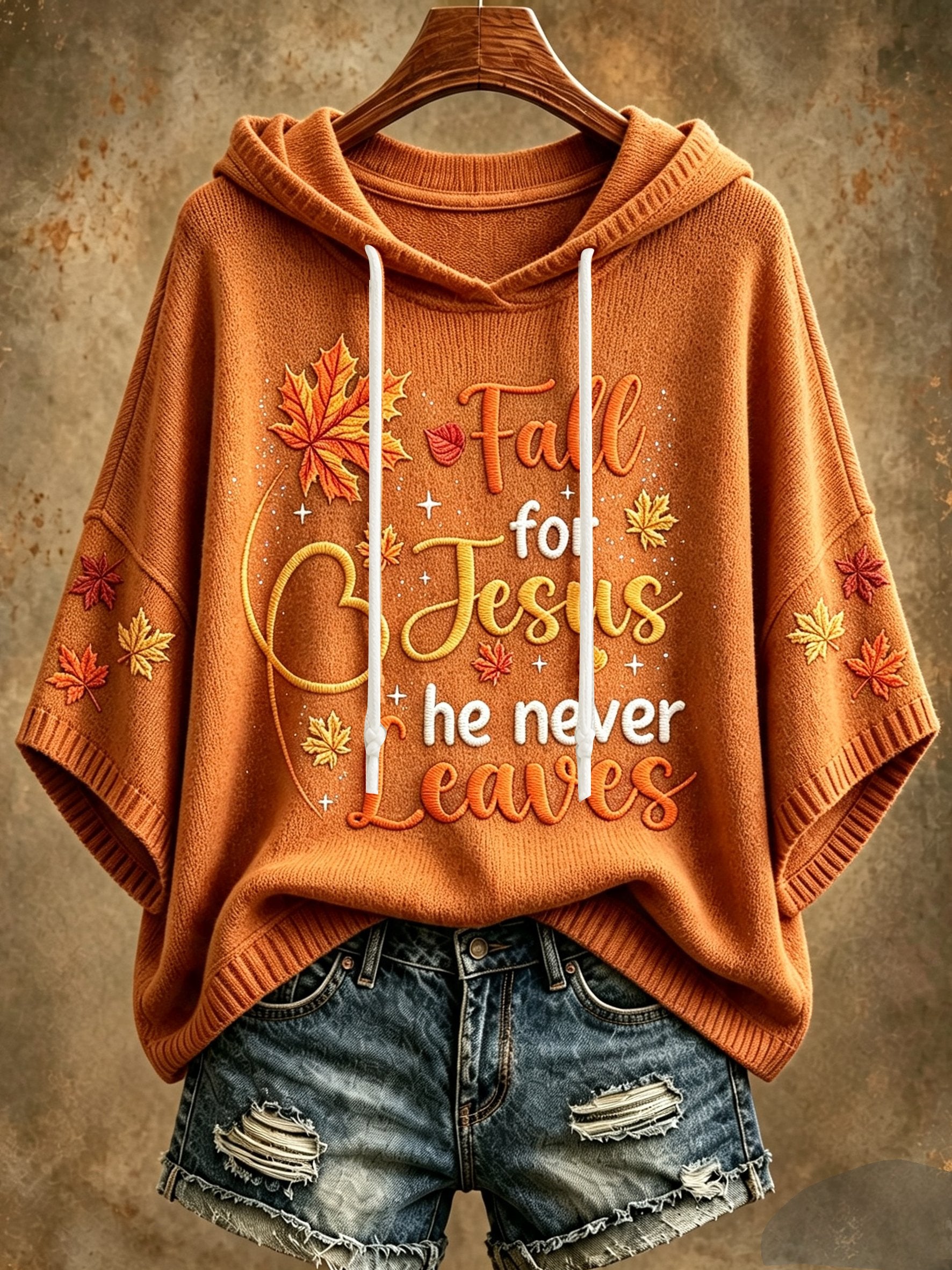 Women's Autumn Jesus Faith Hooded Top