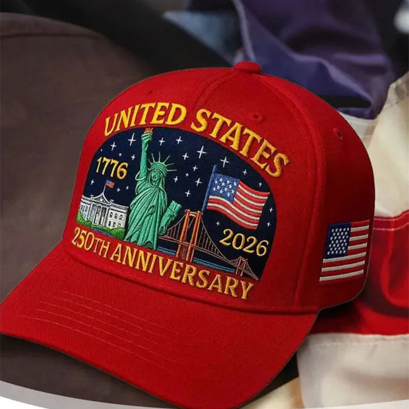 Unisex Independence Day, United States Flag, Statue Of Liberty Print Celebration, Commemorative Casual Baseball Cap