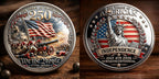 🏆Vente Flash -60% – « 250 ans de liberté » – Pièce commémorative du semi-bicentenaire de l'Amérique (1776–2026) 🇺🇸🪙