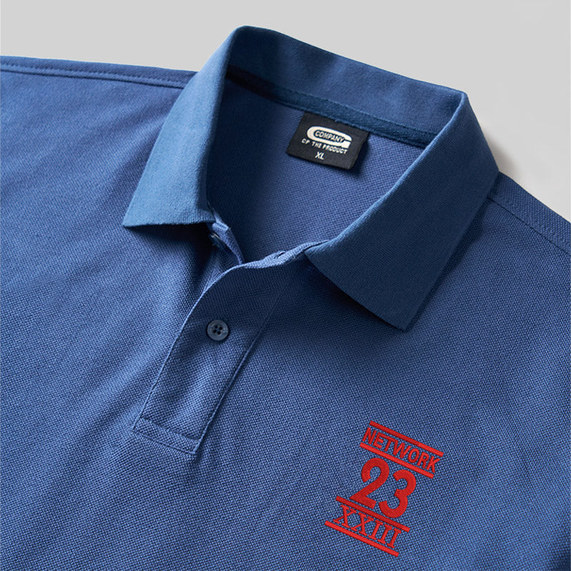Netzwerk 23 Geek Besticktes Poloshirt