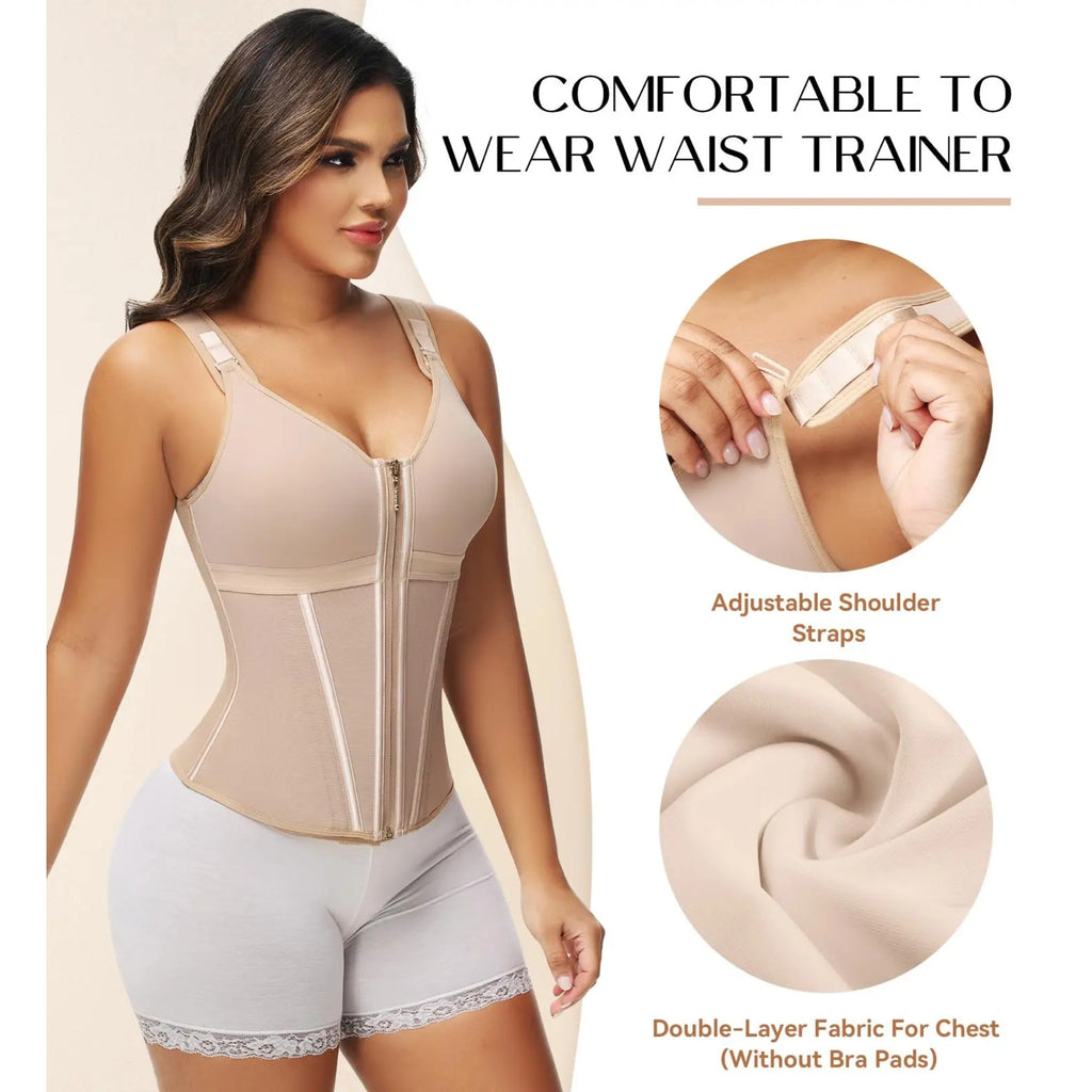 Waist Shapewear with Built-In Bra