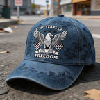 Unisex US 250th Anniversary Art Printed Casual Baseball Cap
