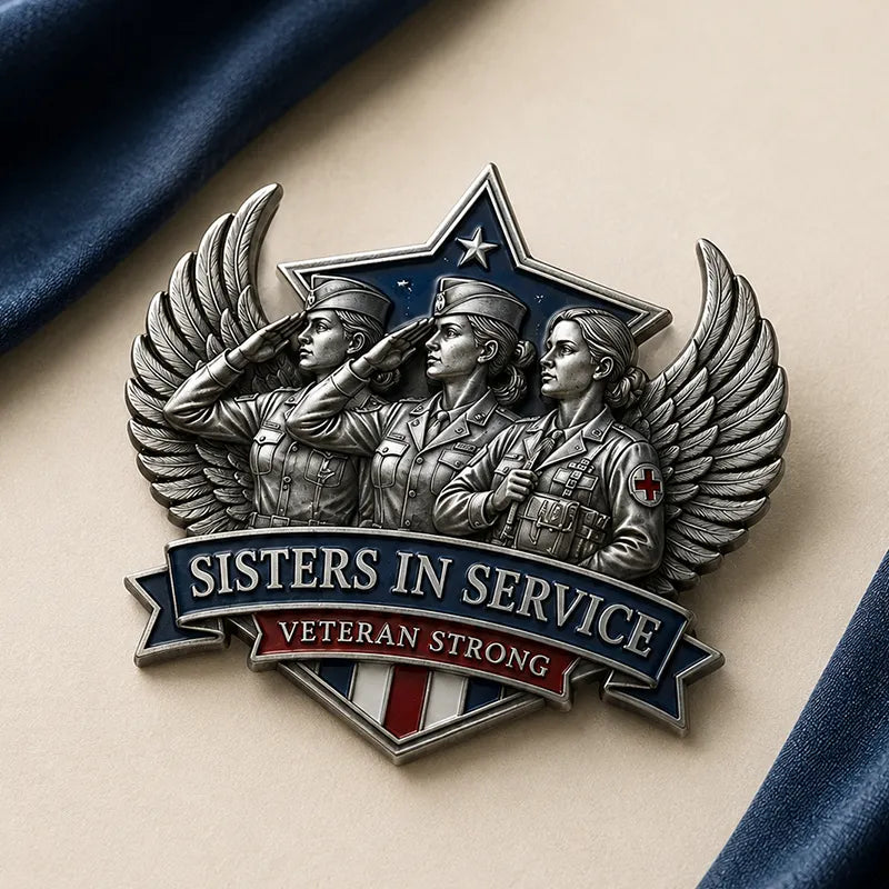 Gedenkabzeichen für Frauen im Militärdienst – Militärische Gedenkbrooch