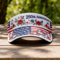 Casquette de tennis décontractée en maille avec impression artistique commémorative du 250e anniversaire de la fondation des États-Unis