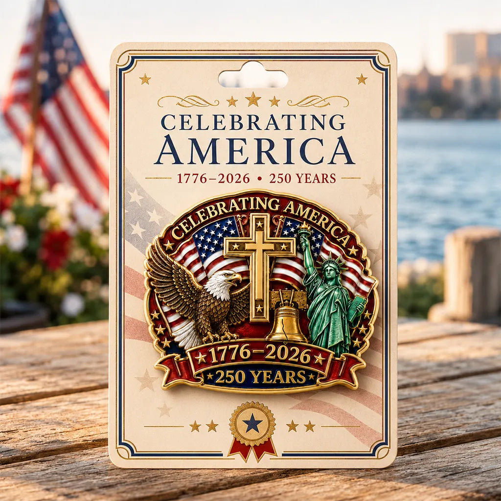Amerika 1776–2026 Brosche