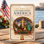 Amerika 1776–2026 Brosche