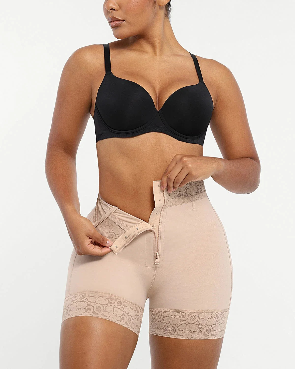 Mid-Rise Steel Boned Butt-Lifting Short