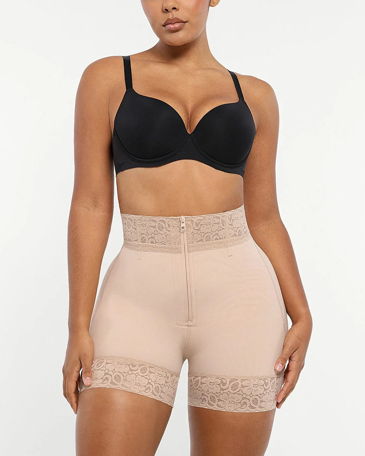 Short ventre plat rehausse-fesses avec baleines en acier