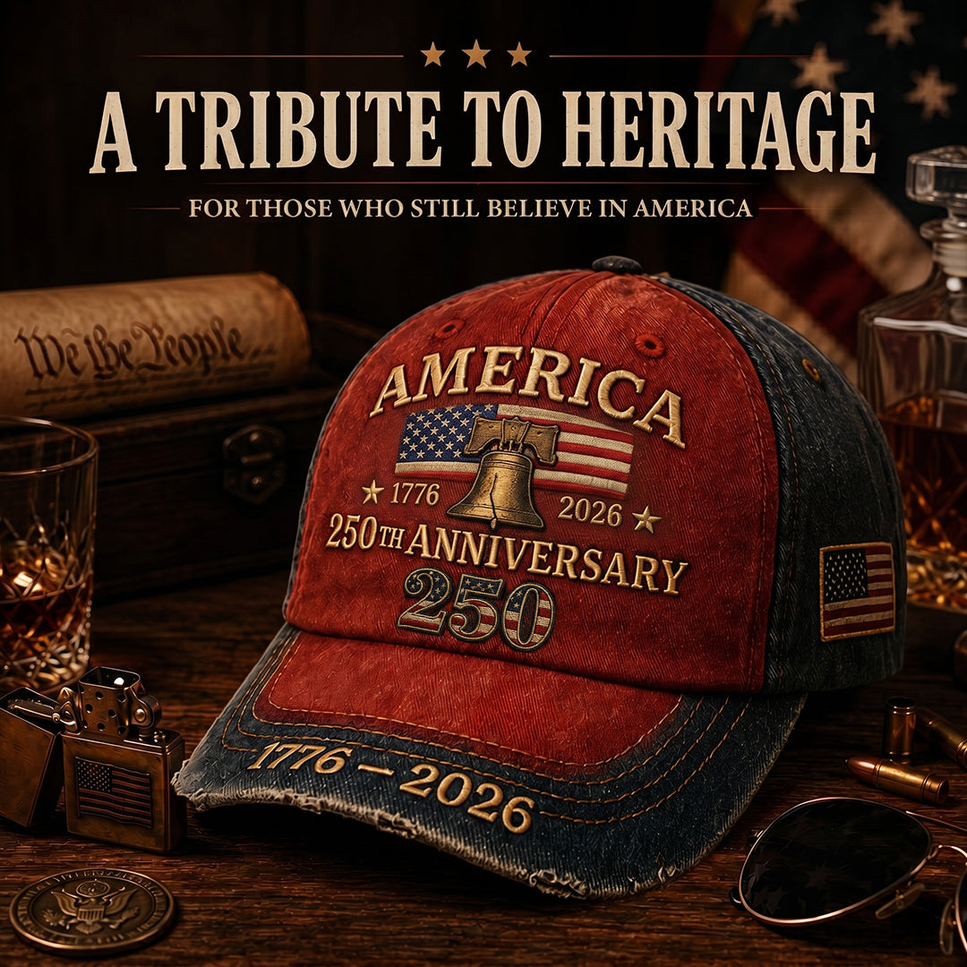 Official 1776–2026 Tribute Design Embroidered Cap 🇺🇸