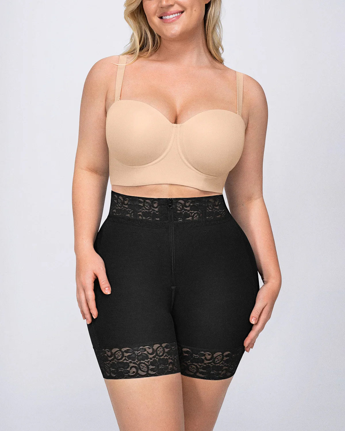Short ventre plat rehausse-fesses avec baleines en acier